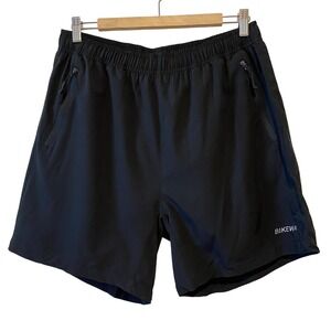 Bikewa Mens Cycling Shorts Size L Biking Black Loose Fit Padded Seat Outdoor NWT